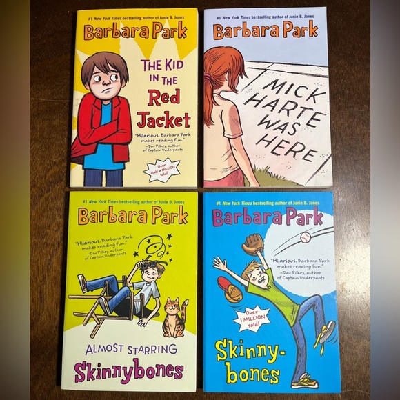 Other - Barbara Park Paperback Book Set - 4 Books Included, Like New Condition, Age 8-12